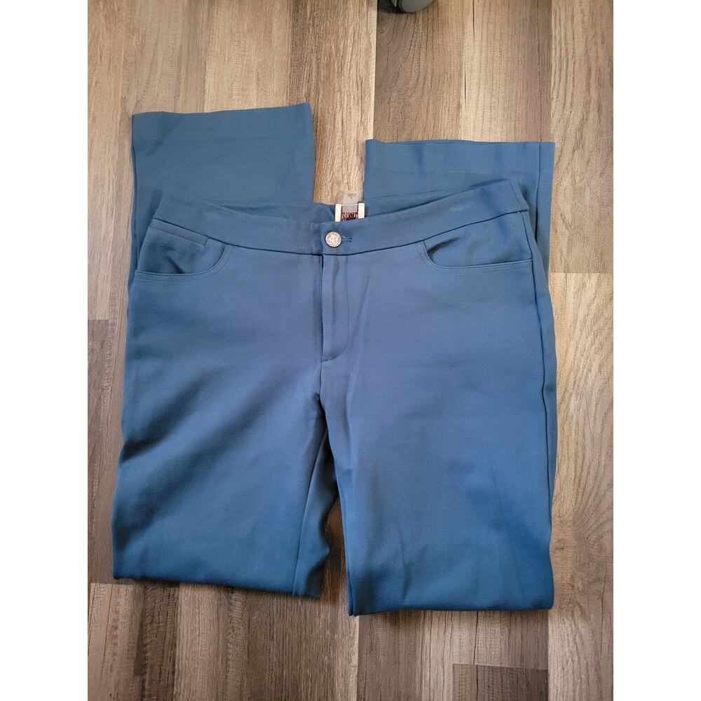 Anne Klein teal/blue trousers Size 4
